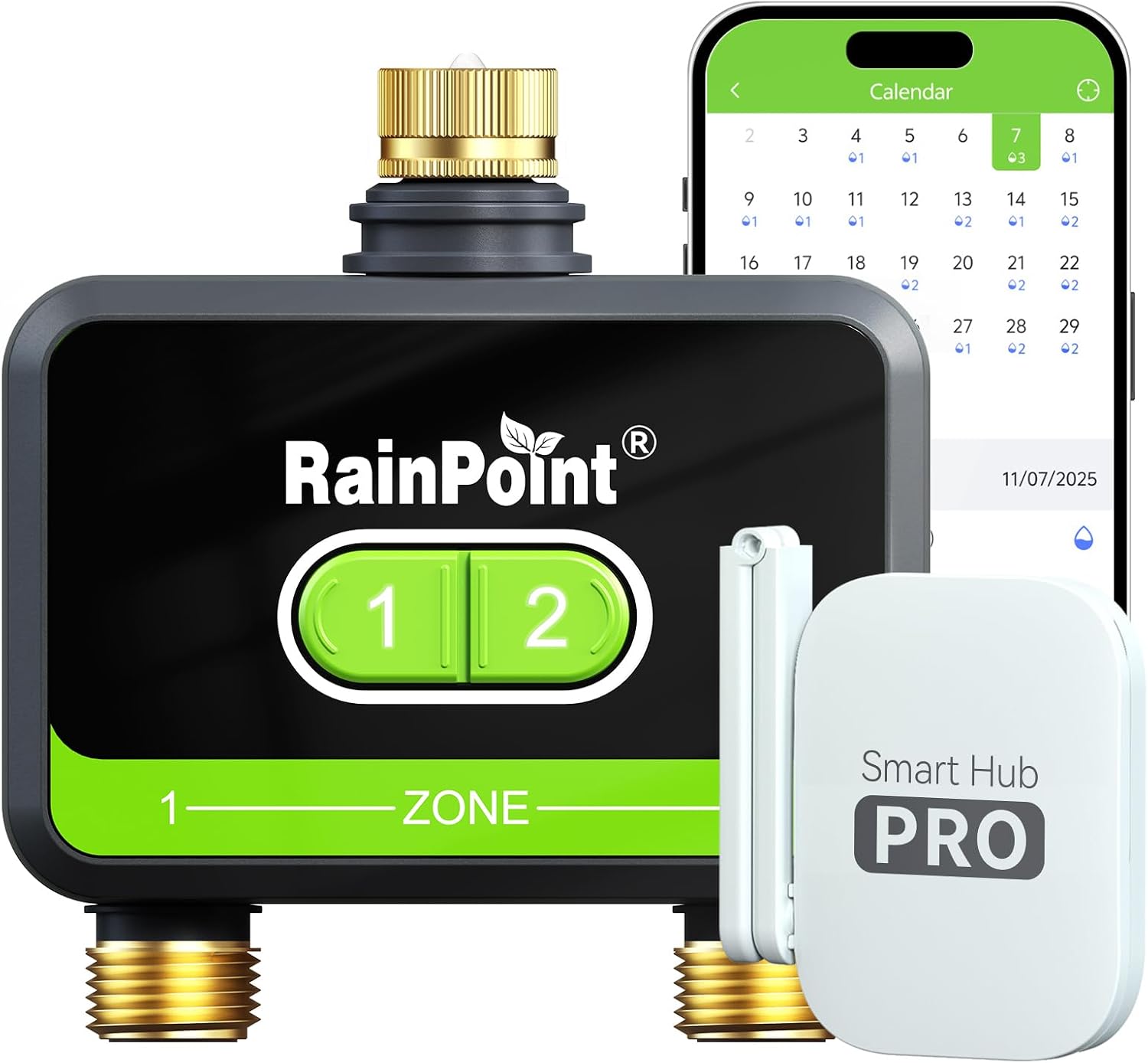 Smart Garden Timer - Bahçe Hortumu için Pirinç Bağlantılı 2
