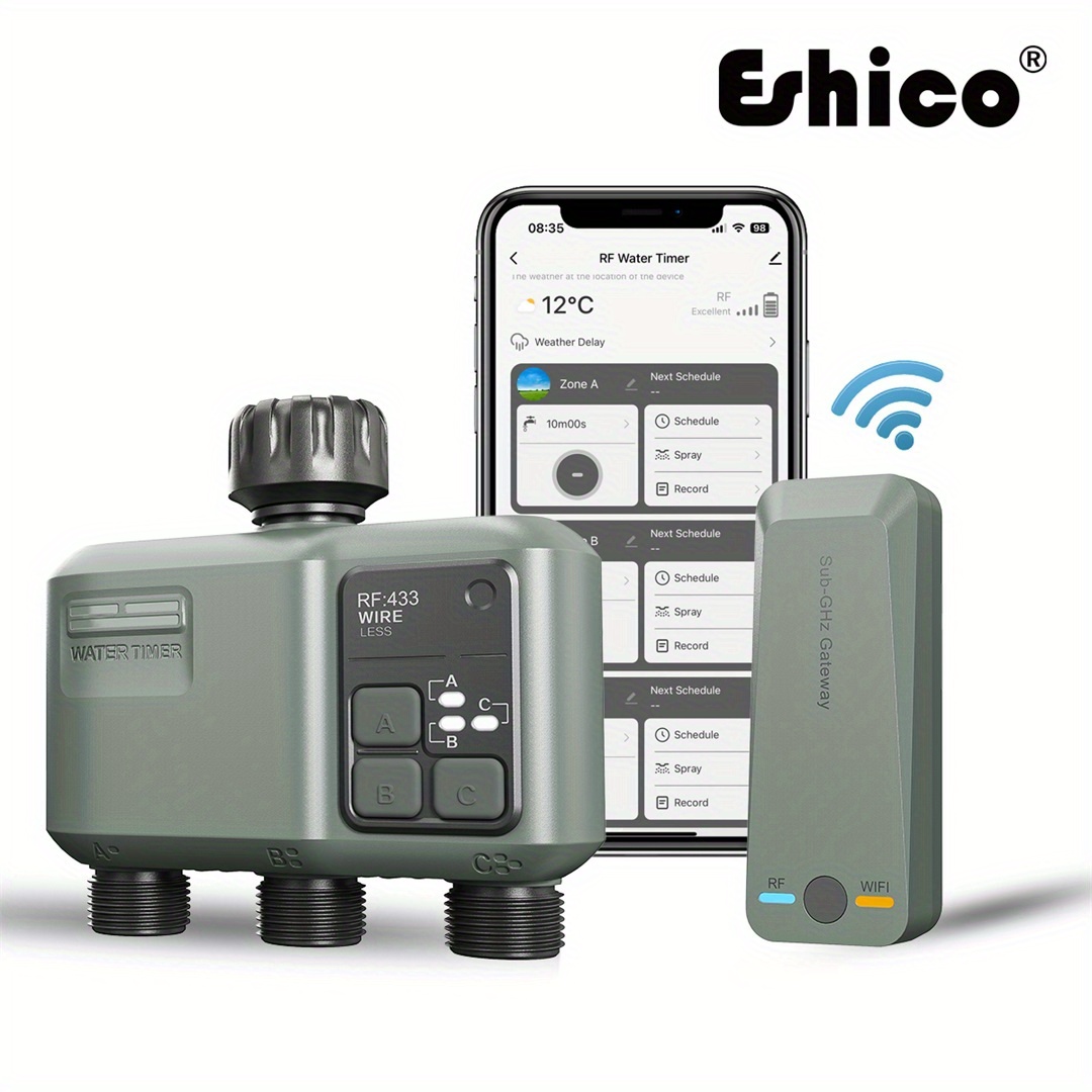 Smart Garden Timer - Eshico Akıllı Yağmurlama Zamanlayıcısı: 2x Wi-Fi