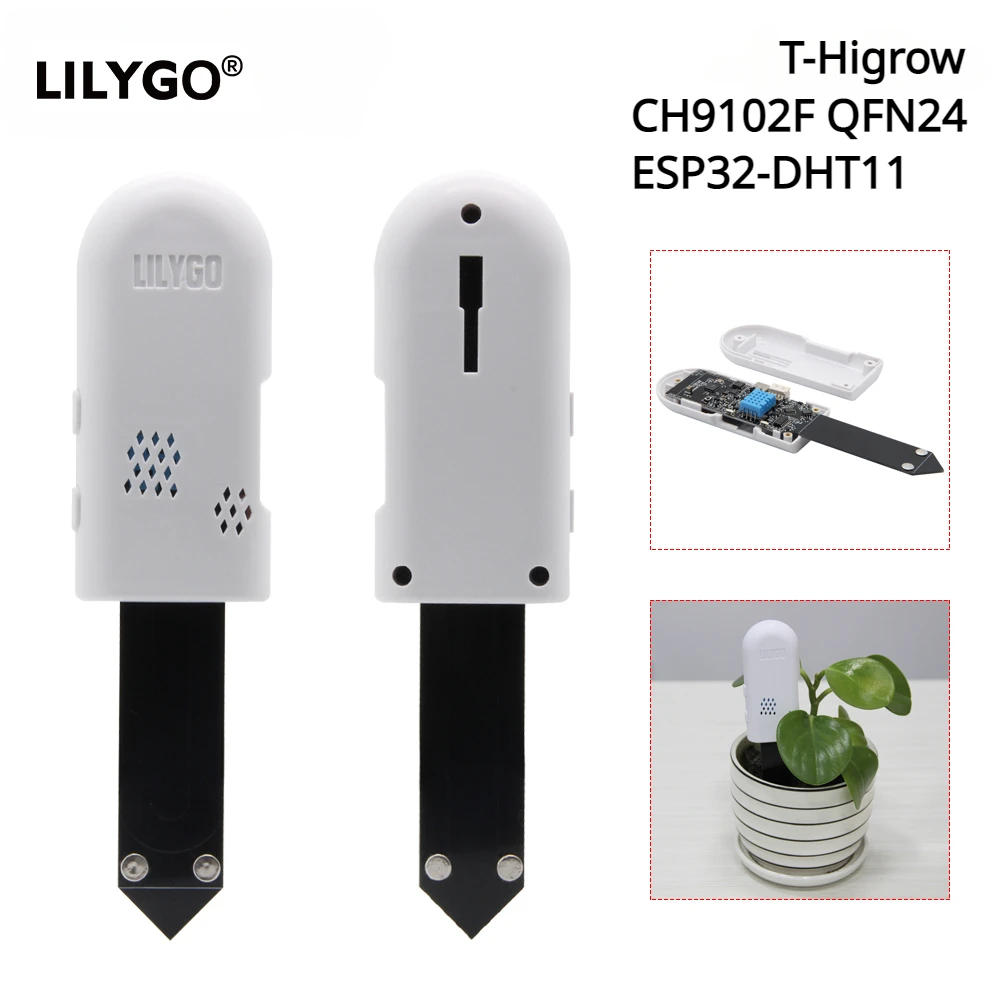 Smart Garden Esp32 - LILYGO®T-higrow ESP32 toprak test cihazı DHT11