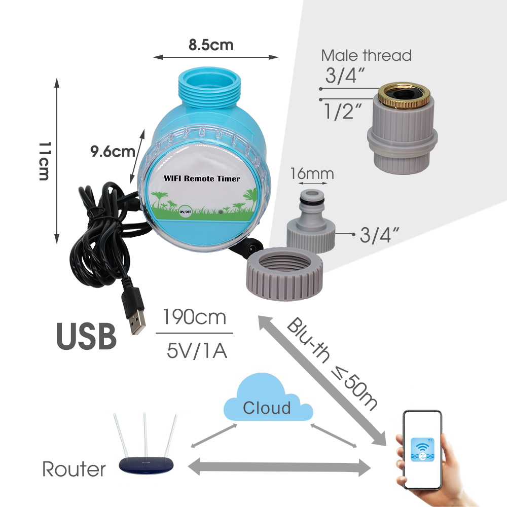 30-50M akıllı bahçe sulama sis - Smart Garden Tools incelemesi ve fiyatı