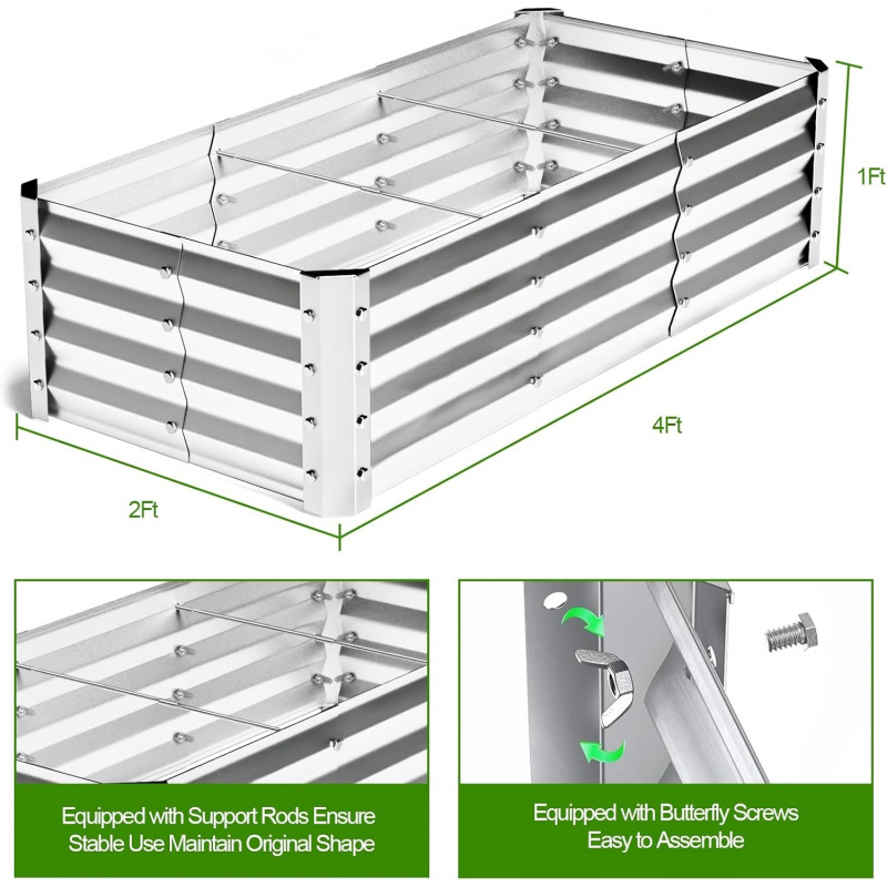 Büyük Tabansız Galvanizli Bahç - Smart Garden Storage incelemesi ve fiyatı