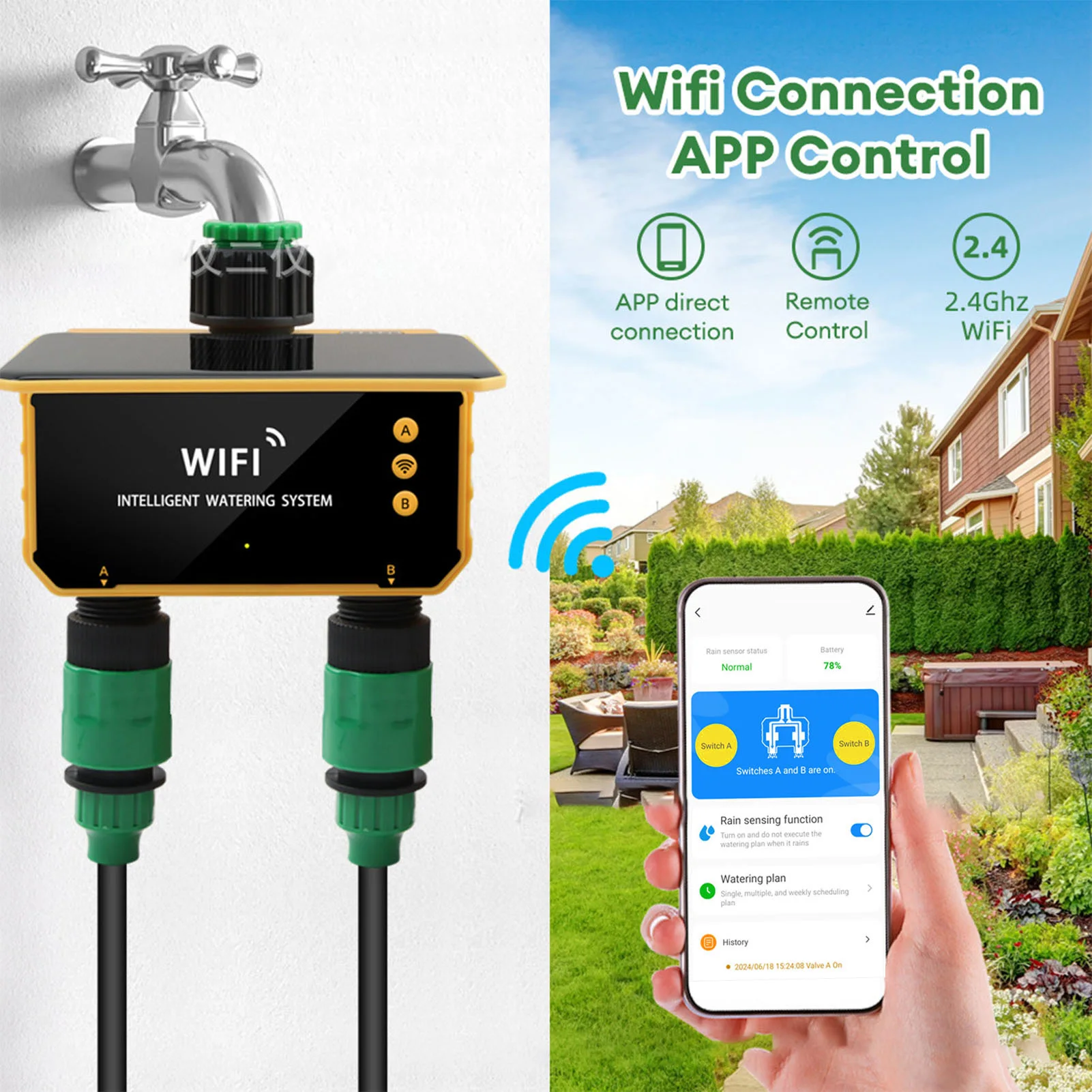 Güneş enerjili WiFi akıllı sul - Smart Garden Timer incelemesi ve fiyatı