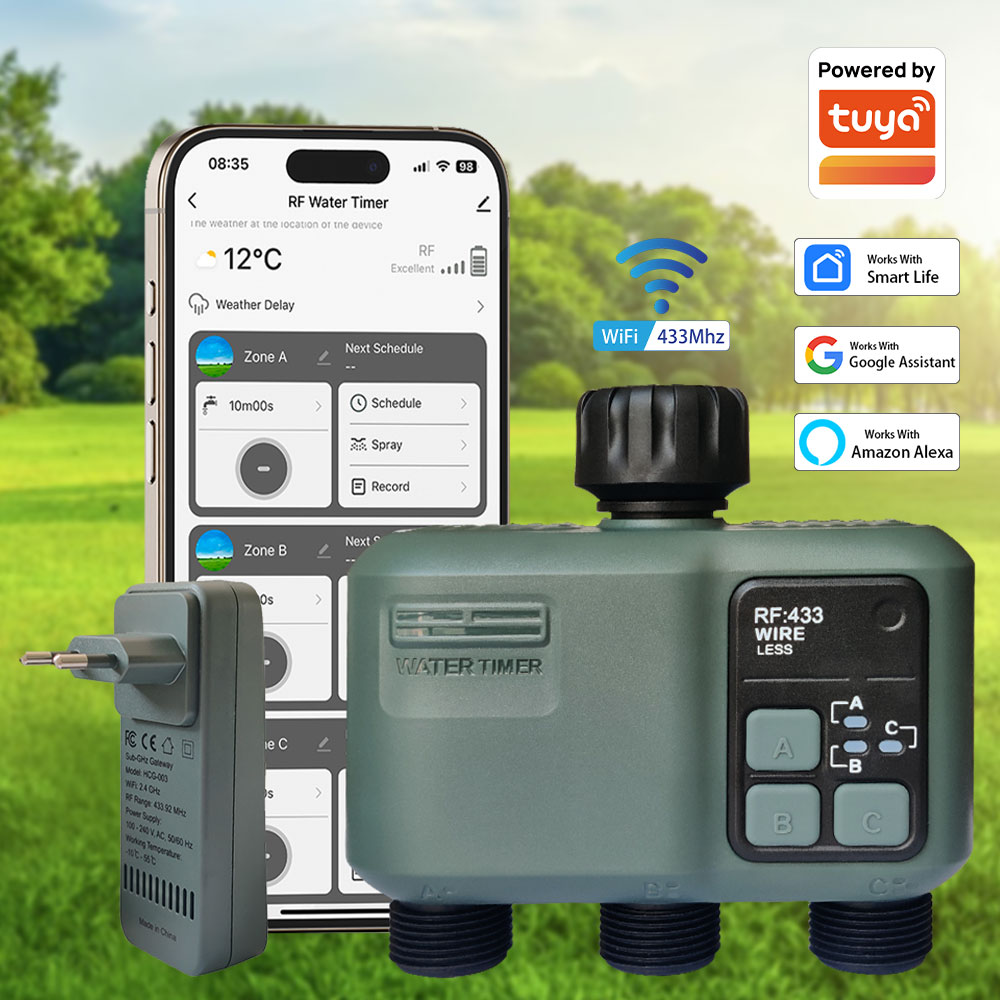 Tuya Wifi+RF433 3 Çıkışlı Su Z - Smart Garden Timer incelemesi ve fiyatı