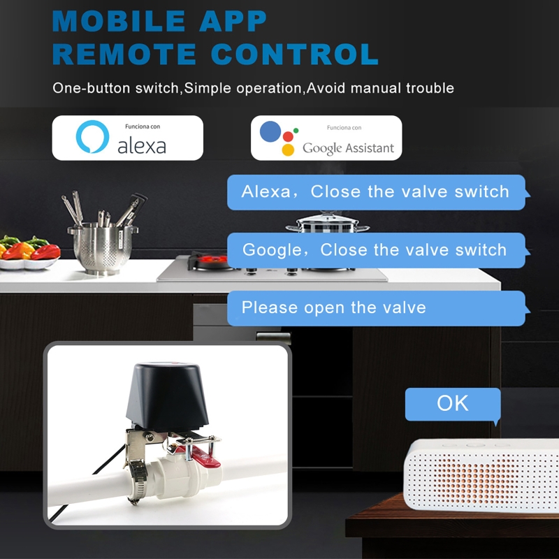 Tuya Akıllı Gaz Vanası WIFI Ba - Smart Garden Timer incelemesi ve fiyatı