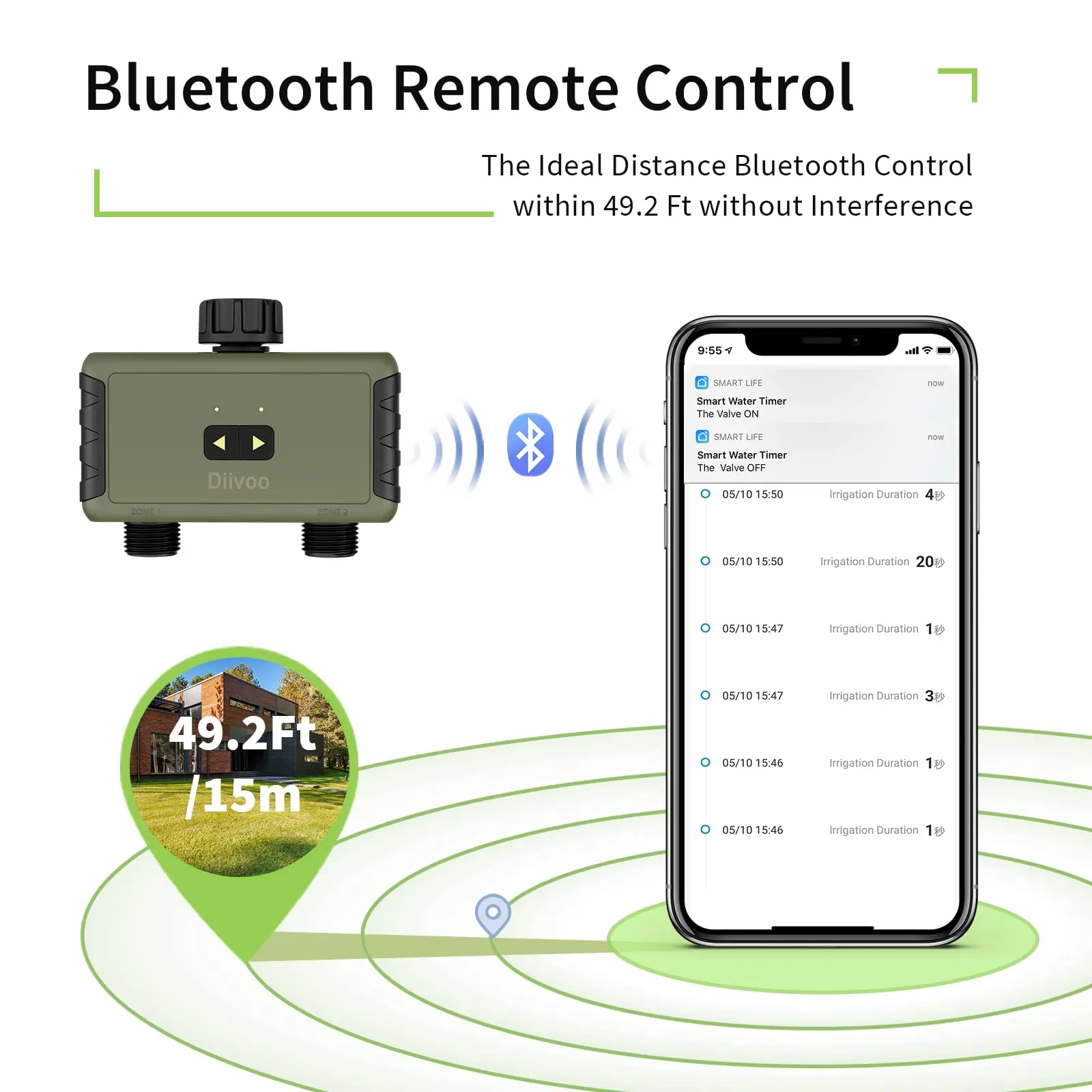 Diivoo Bluetooth Akıllı Su Zam - Smart Garden Tools incelemesi ve fiyatı